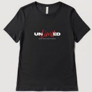 Inspirational T-shirt - UnLIMITed Make Everything Possible - Minimalist Style